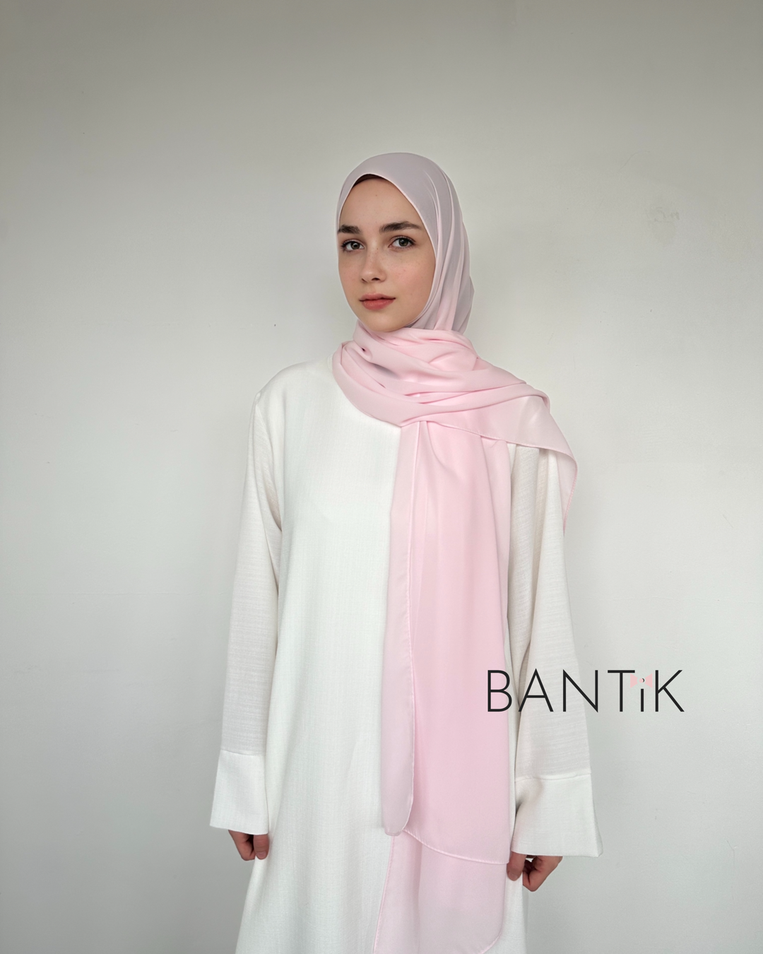 Hijab châle soie de MÈDINE rose