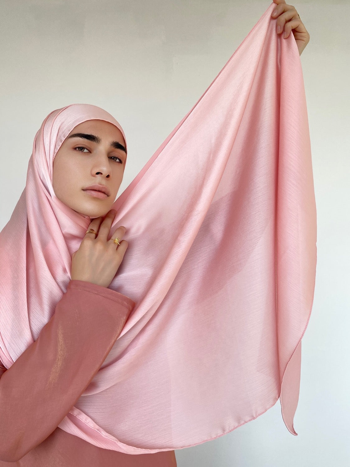 HIJAB EFFET SATIN DRAGÉE - BANTIK
