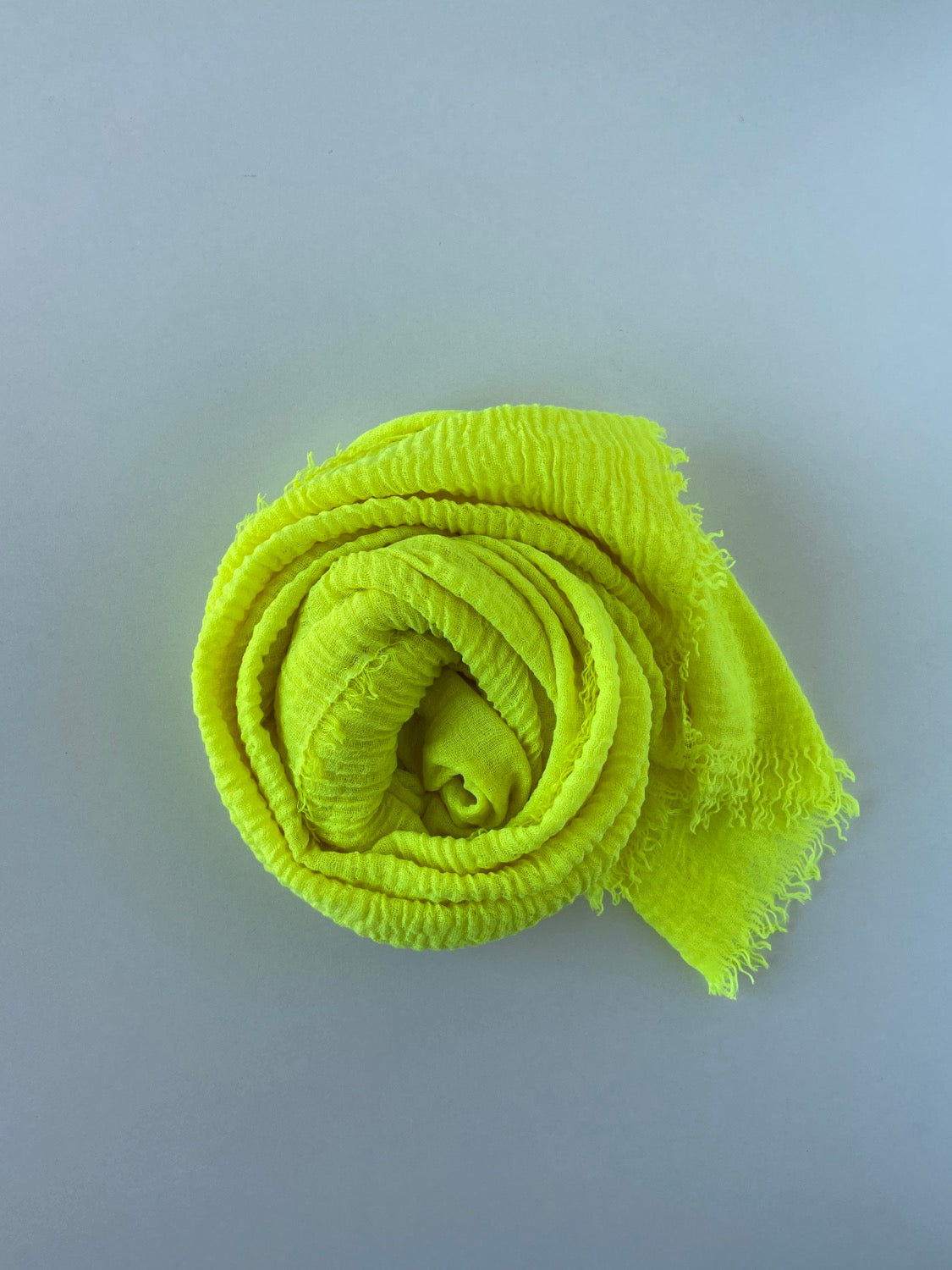 HIJAB MAXI CHÂLE JAUNE FLASHY - BANTIK