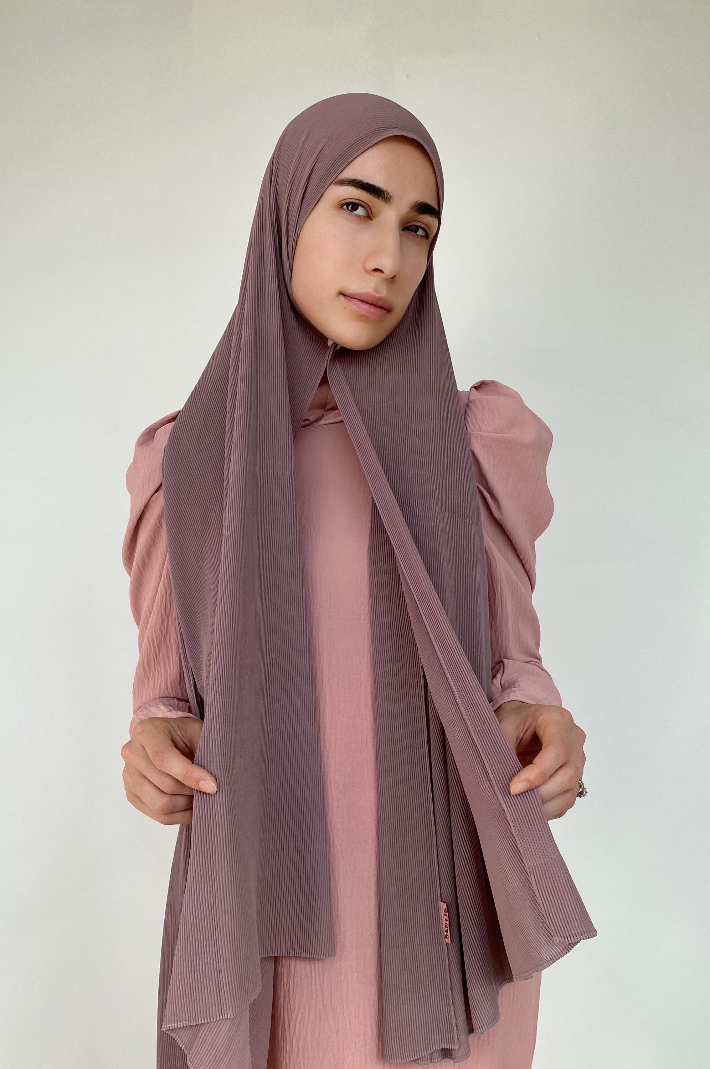 Hijab mousseline plissé, hijab côtelé, hijab long, XXL, chiffon hijab.
