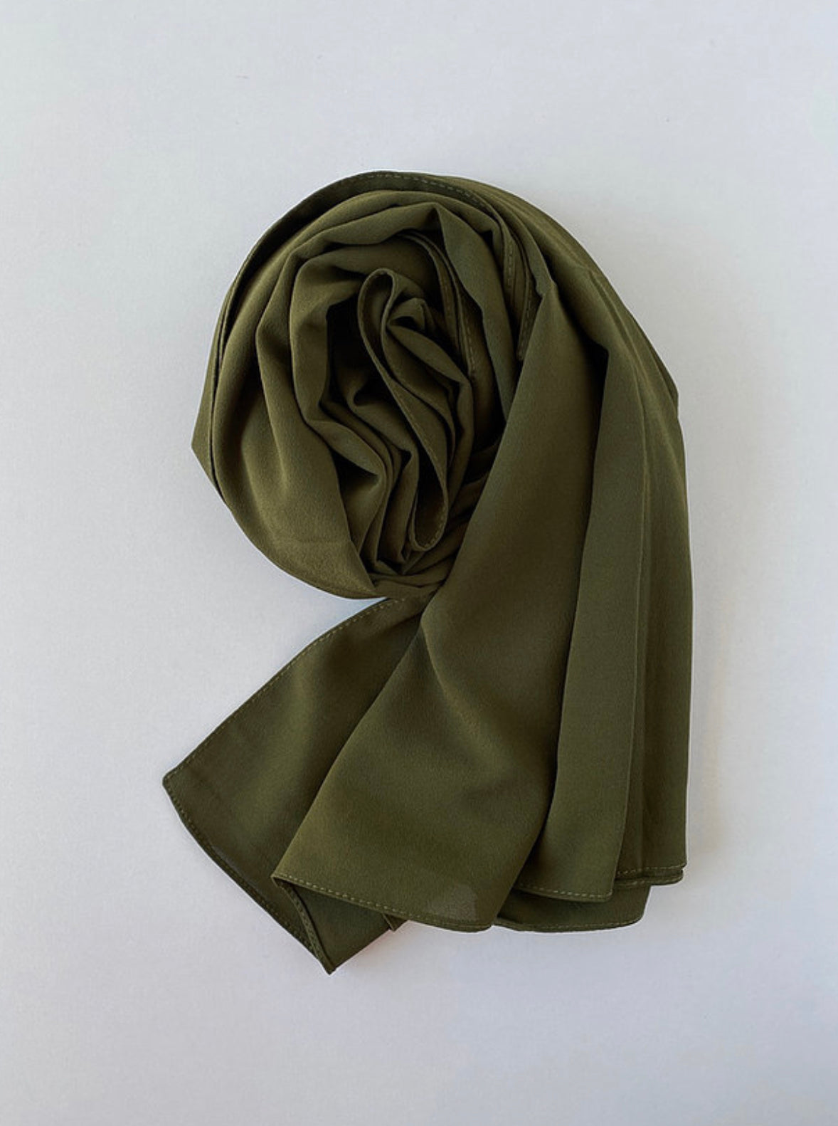 HIJAB MOUSSELINE OPAQUE KAKI - BANTIK