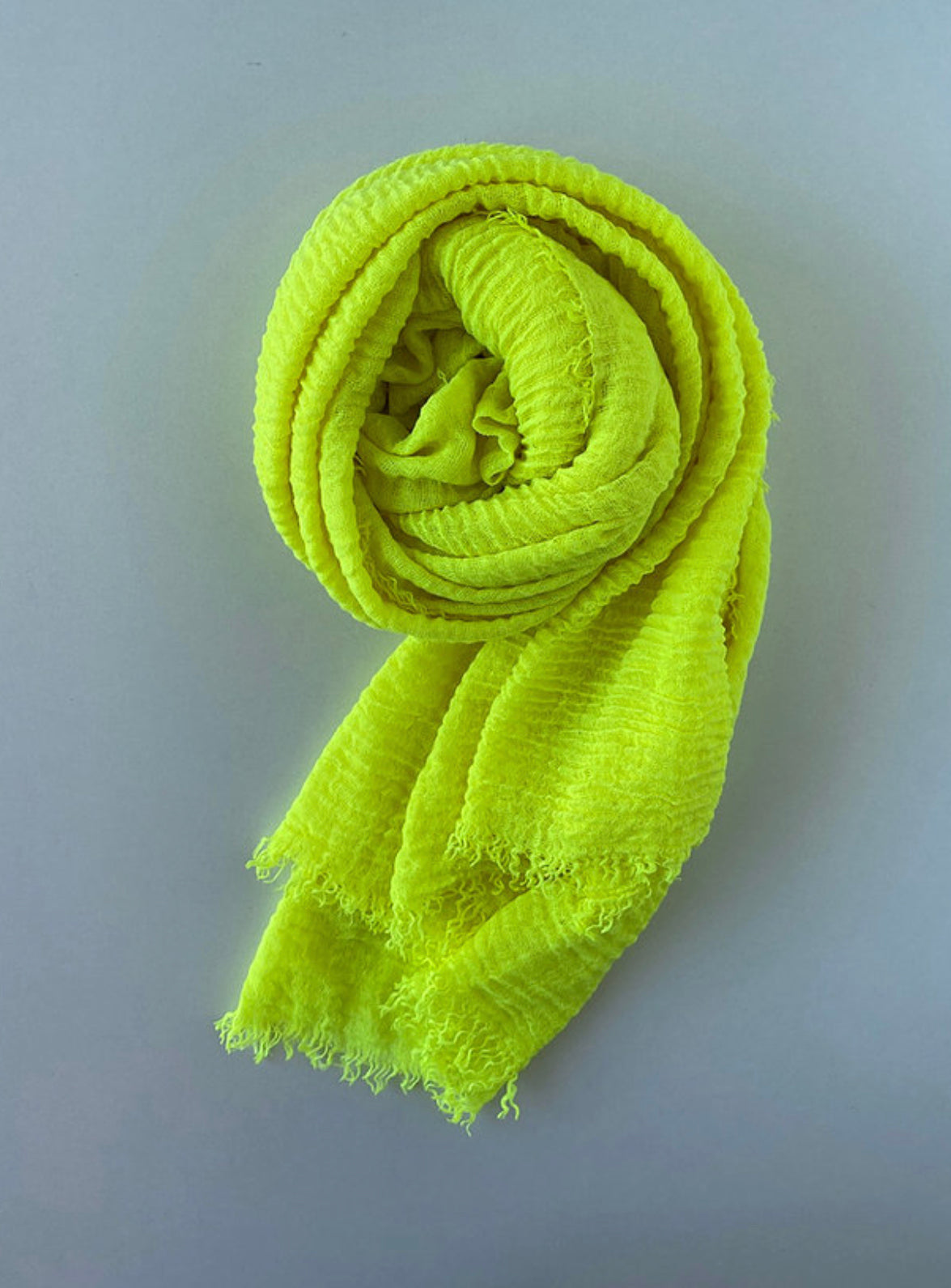 HIJAB MAXI CHÂLE JAUNE FLASHY - BANTIK