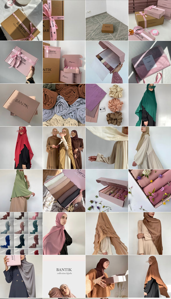 Box hijabs mousseline