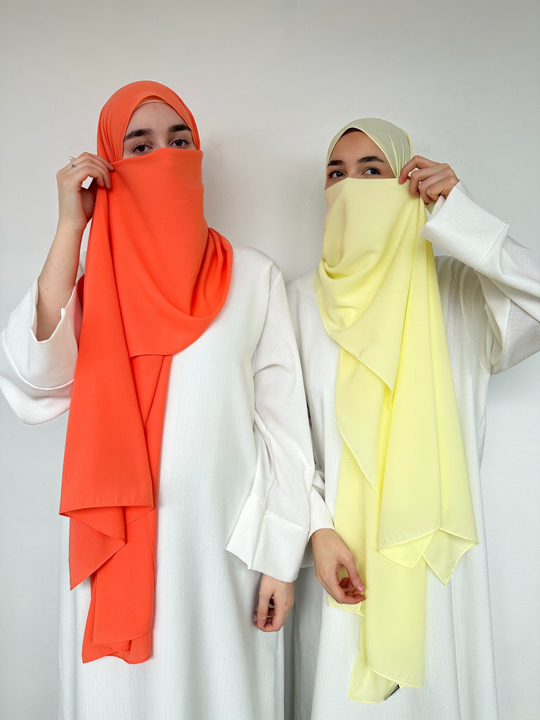 Hijab soie de MÈDINE châle voile foulard écharpe 