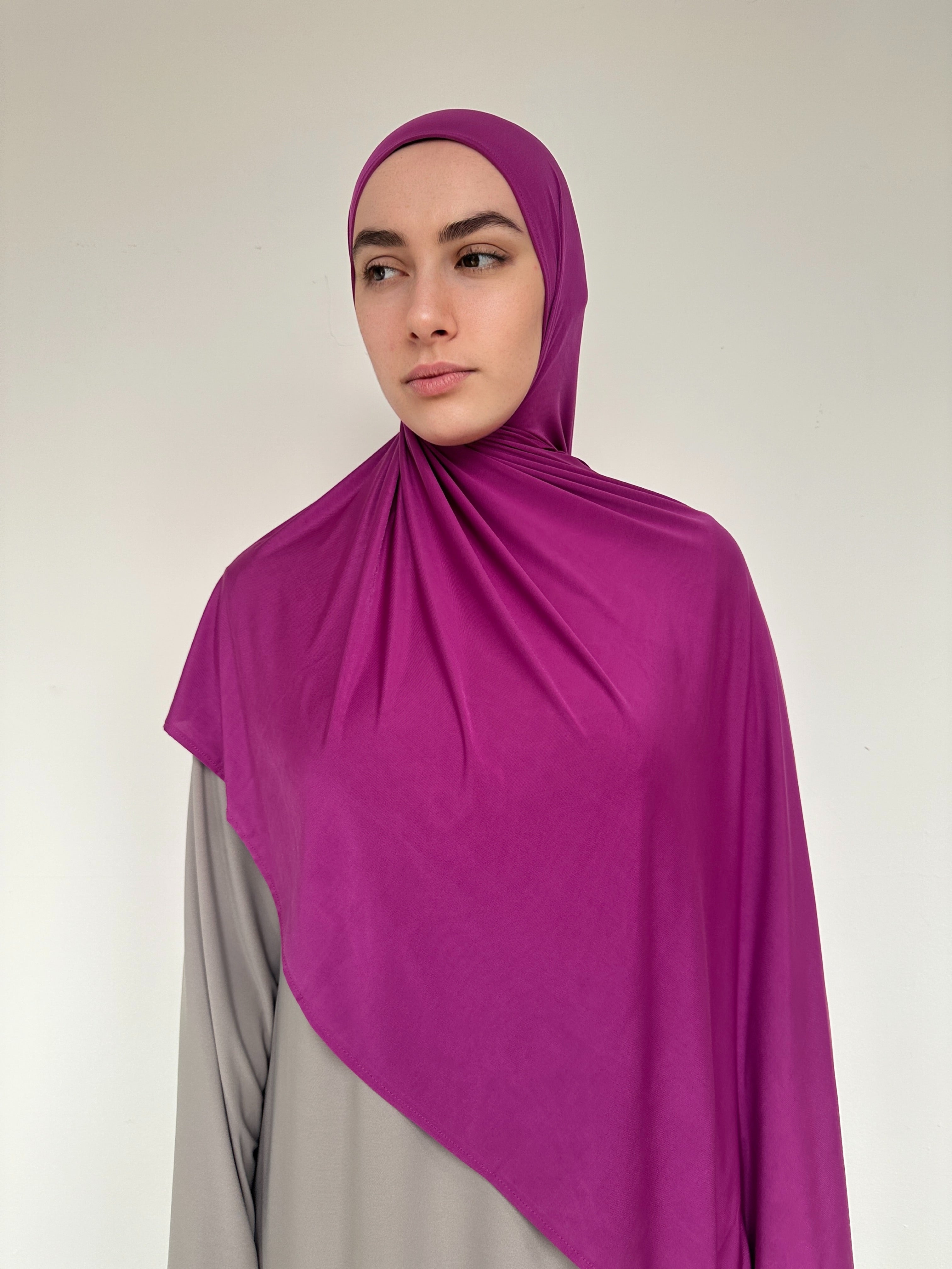 Hijab jersey liquid violet magenta intense