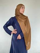 HIJAB EFFET SATIN CHOCOLAT - BANTIK