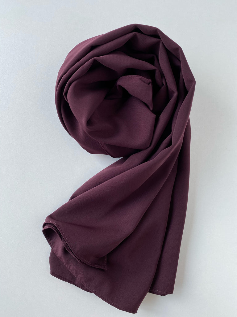 Hijab soie de médine, hijab opaque, Medina silk hijab, hijab violet
