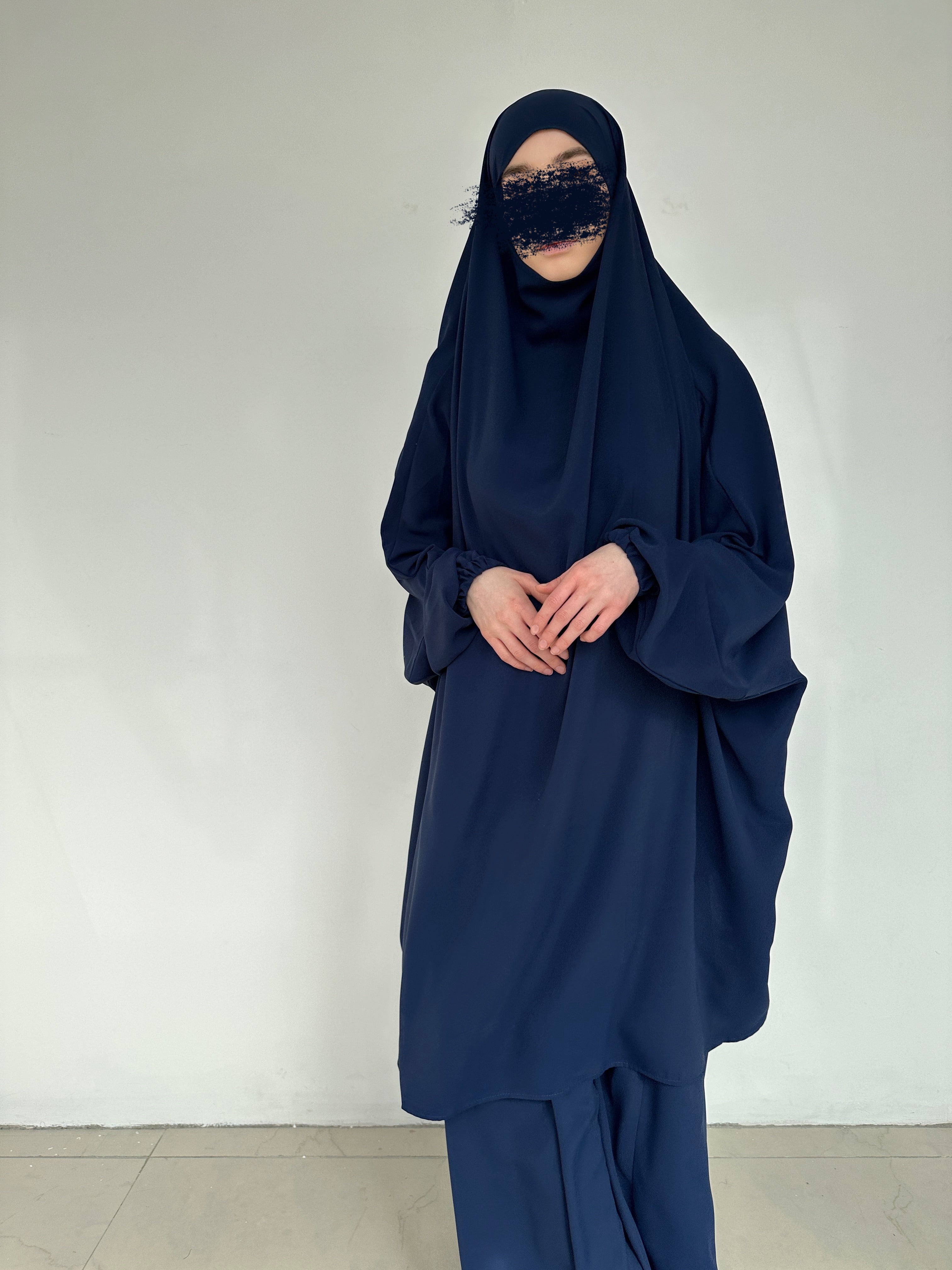 Jilbab 2024 bleu marine